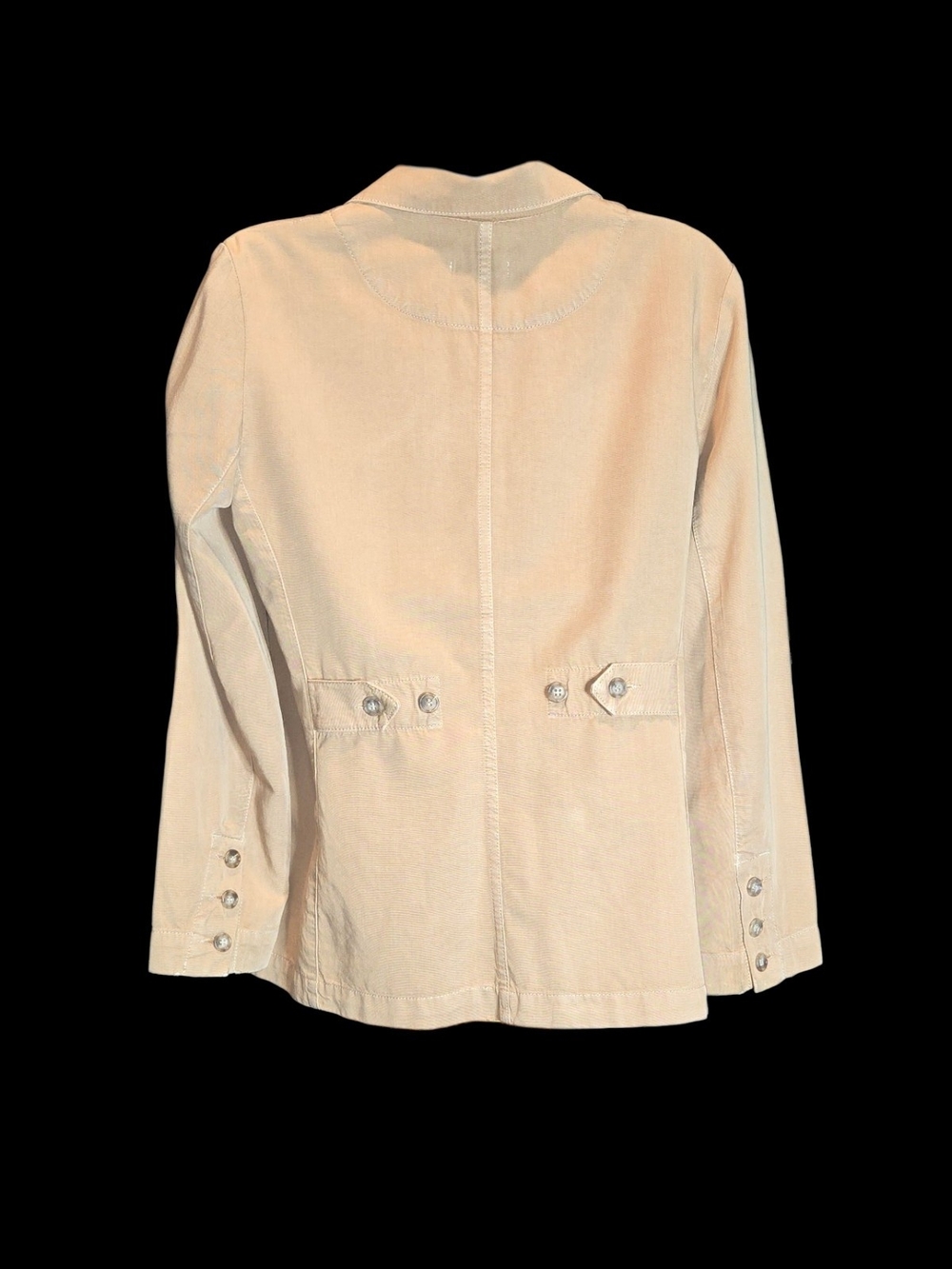 Classic Women's Beige Tailored Jacket - Picture 6 of 7
